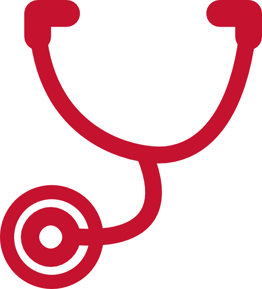 540x594 Red Stethoscope Clip Art