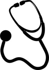 207x297 Stethoscope Black Clip Art