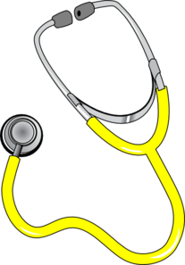 207x297 Yellow Stethoscope Clip Art