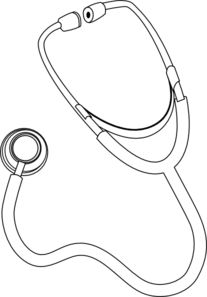 207x297 Hand Drawn Stethoscope