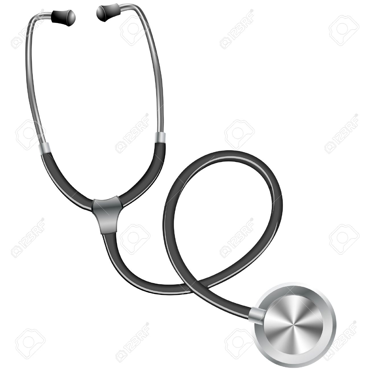 1300x1300 Illustration Of A Stethoscope Symbol For Hospital And Medical