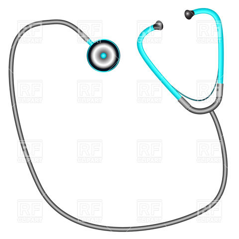 480x480 Medical Stethoscope Royalty Free Vector Clip Art Image