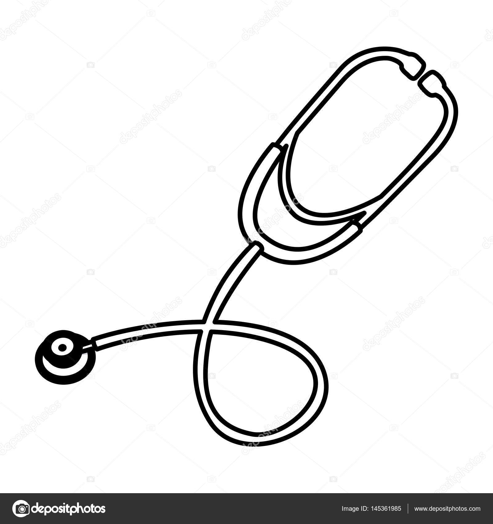 1600x1700 Figure Stethoscope Treatment Icon Stock Vector Grgroupstock