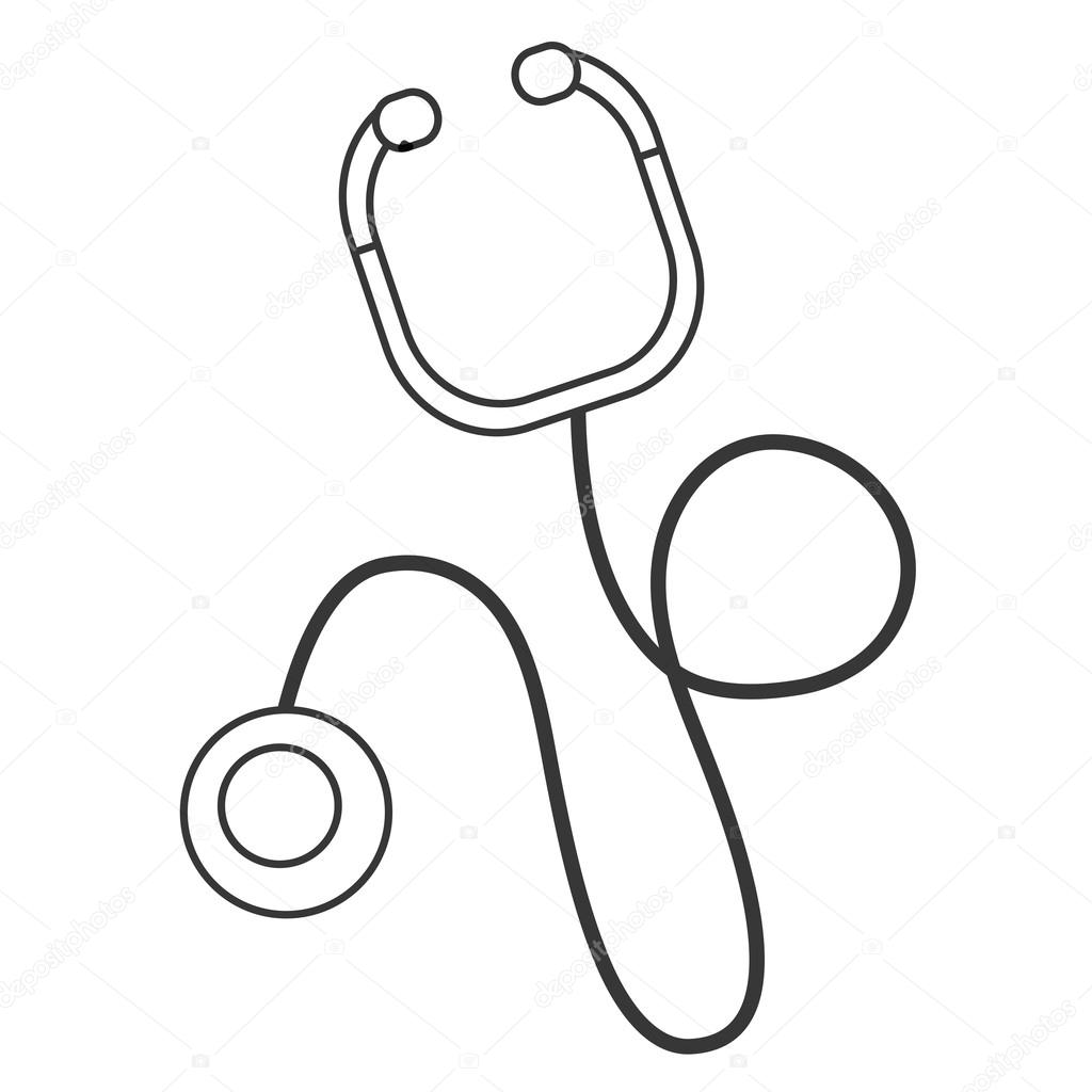 1024x1024 Simple Stethoscope Icon Stock Vector Jemastock