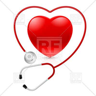 400x400 Heart Shaped Stethoscope And Heart Icon Royalty Free Vector Clip