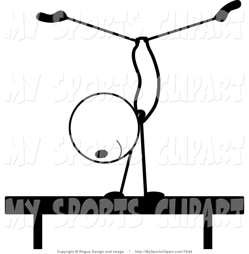 1024x1044 Sports Clip Art Of A Stick Person On The Balance Beam By Pams