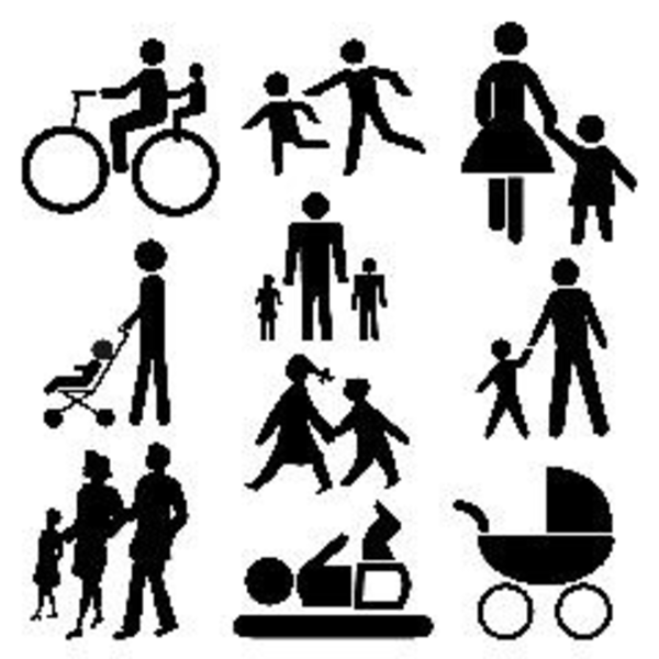 600x600 Stick People Family Free Images