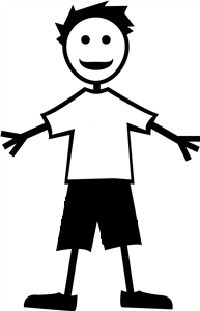 200x311 Stick Figure Decal