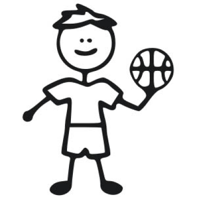 400x400 Stick Figure Family Vinyl Decal Sticker 42