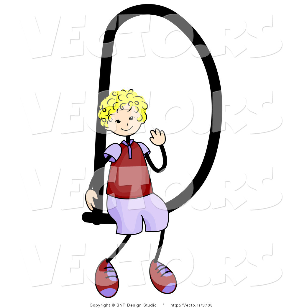 1024x1044 Vector Of An Alphabet Letter D With A Stick Figure Boy By Bnp