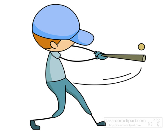 550x436 Baseball Clipart Clipart Stick Figure Boy Hitting A Baseball