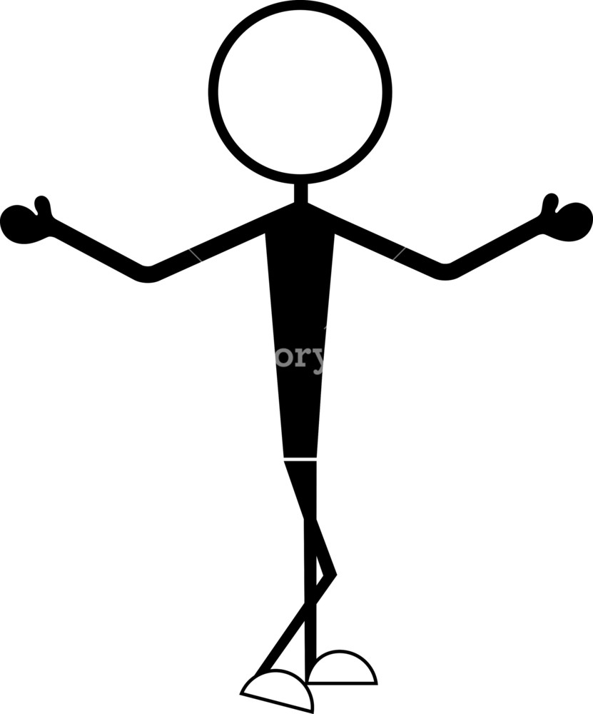 831x1000 Funny Male And Female Stick Figures Royalty Free Stock Image