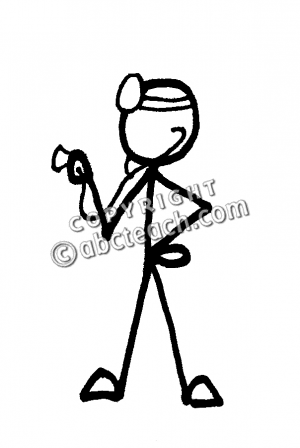 300x448 Stick Figure Doctor Clipart
