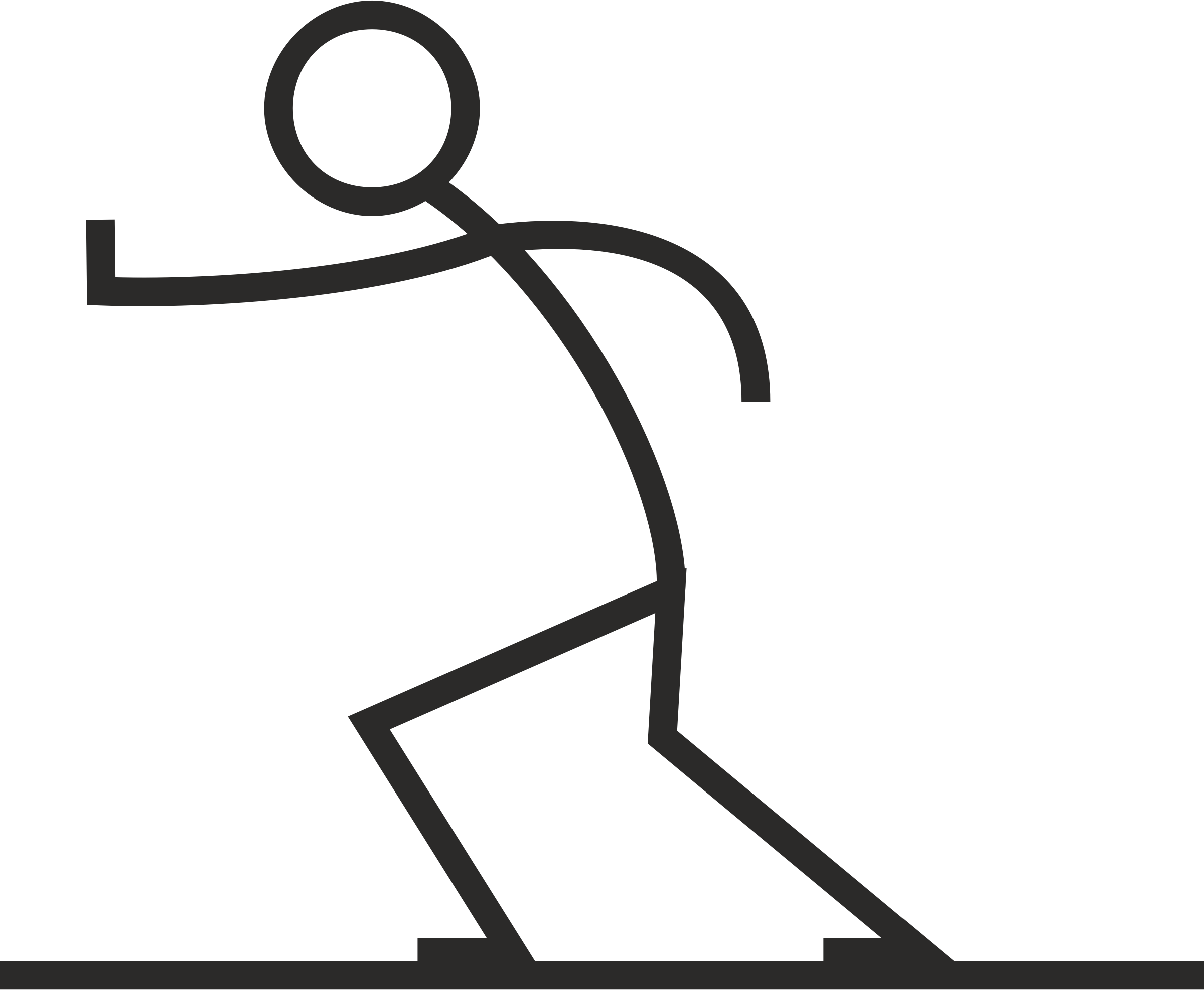 2400x1975 Stick Figure Running Transparent Png