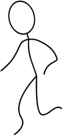124x267 Stick Figure Running
