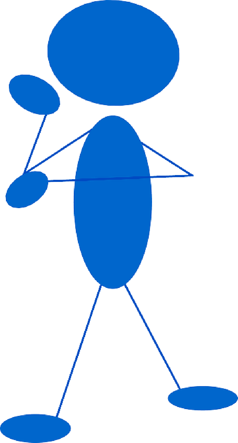 800x1488 Blue, Stick, People, Man, Figure, Thinking, Person