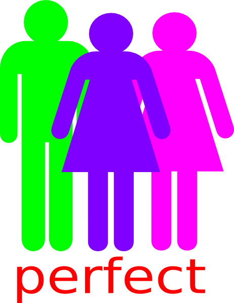 462x597 Boy And 2 Girls Stick Figure