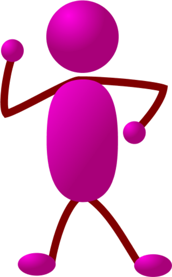 600x965 Stick Man Figure Dancing Clipart