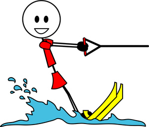 300x257 Waterskier Clipart Image