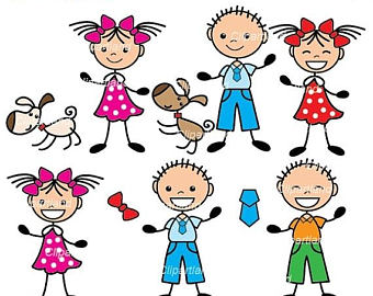 340x270 Stick Figure Clipart Etsy