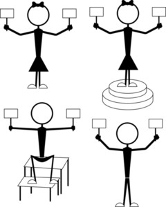 240x300 Male And Female Stick Figures Royalty Free Stock Image