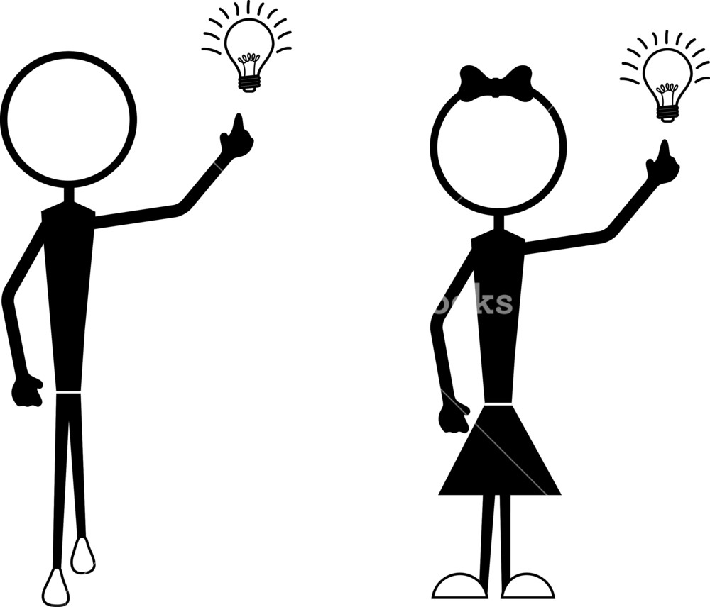 1000x856 Stick Figures