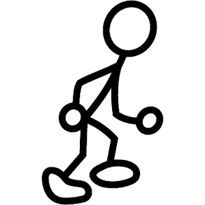300x300 Stick Figure Silhouette Clip Art