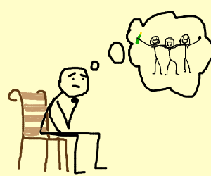 300x250 Lonely Stick Figure Wishes He Had Friends.