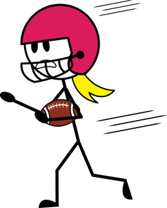 242x300 Girl Athlete Clipart Image