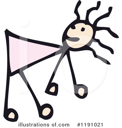 400x420 Stick Girl Clipart