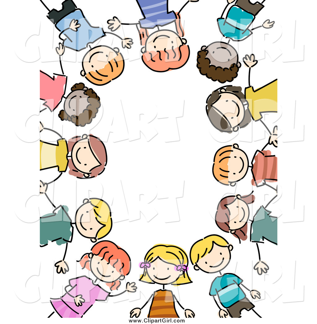 1024x1044 Clip Art Of A Border Of Stick Kids By Bnp Design Studio