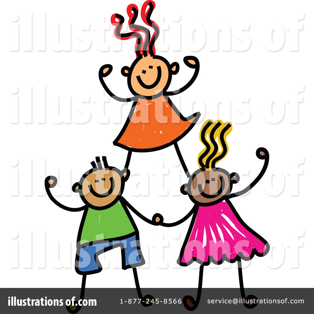 1024x1024 Stick Children Clipart