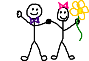 299x204 Stick Figure Kidsfriends Clip Art