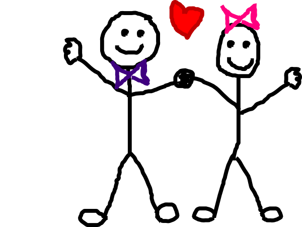 600x451 Stick Figure Kidsheart Clip Art