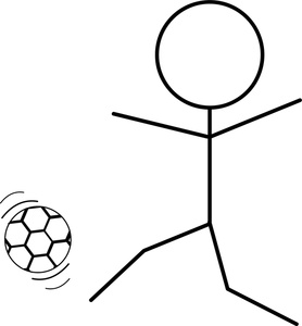 278x300 Soccer Stick Figure Clip Art