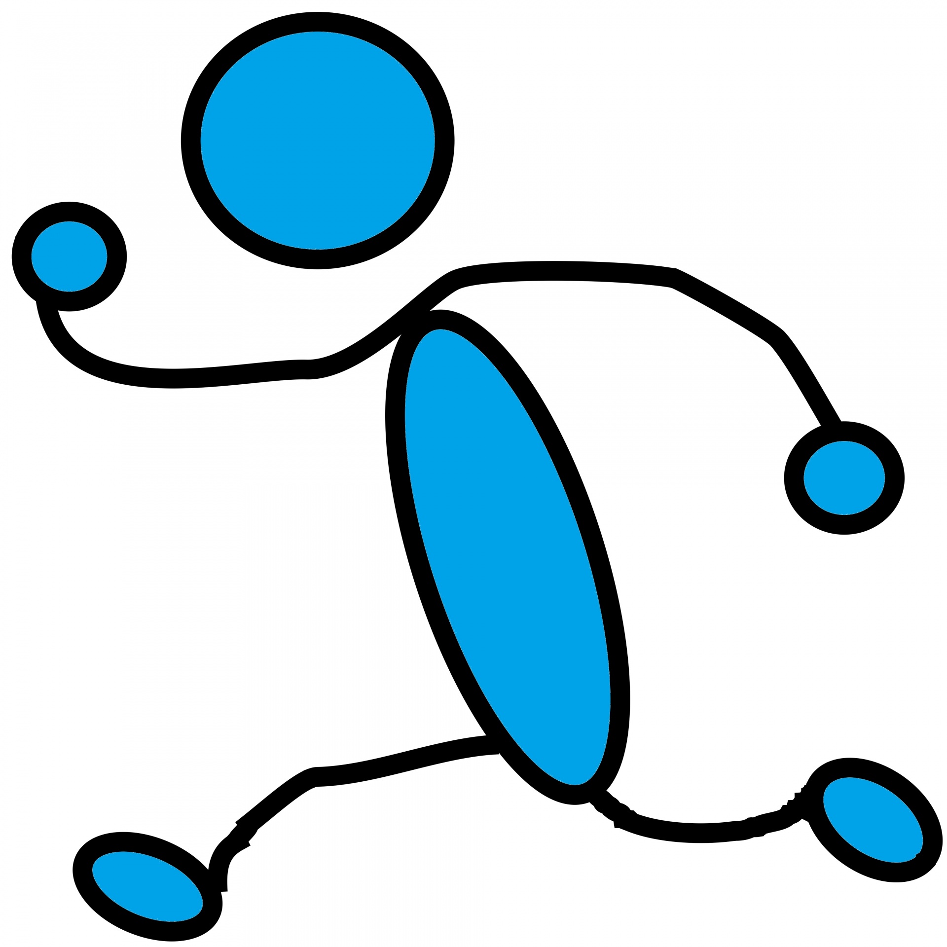 1920x1920 Running Stick Man Free Stock Photo