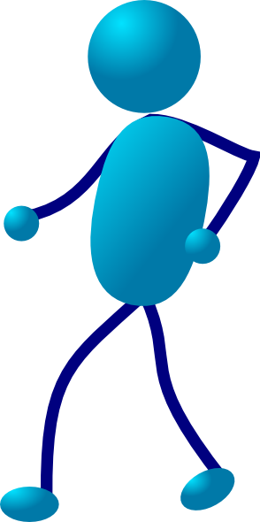 294x590 Stick Man Walking Clip Art