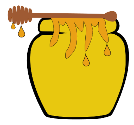 515x480 Honey Jar Clipart