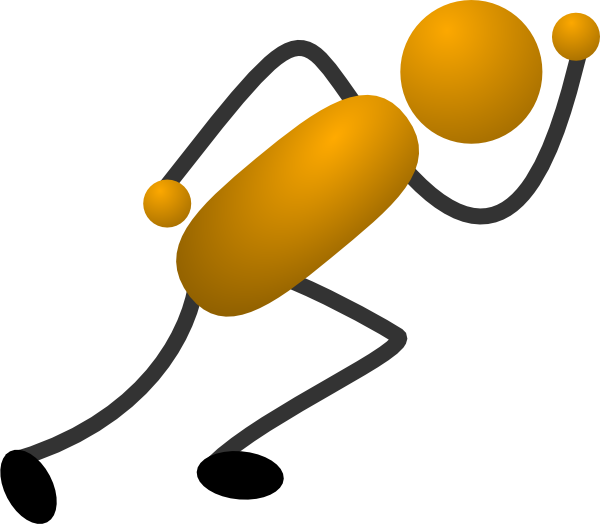 600x524 Stick Person Walking Clipart