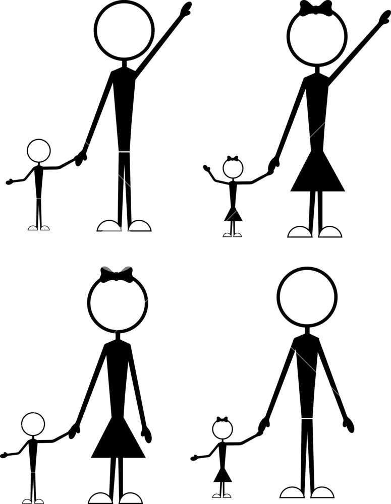 775x1000 Stick Figure People Various Action Royalty Free Stock Image