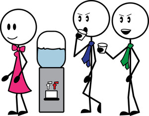 300x235 Stick People Group Clipart