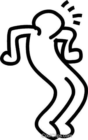 302x480 Dancing Stick Figure Royalty Free Vector Clip Art Illustration