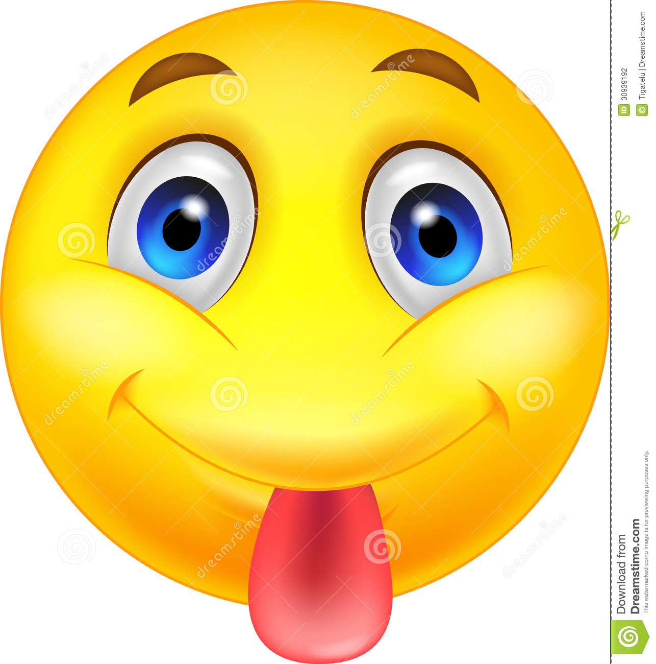 1286x1300 Smiley Face With Tongue Out Clipart