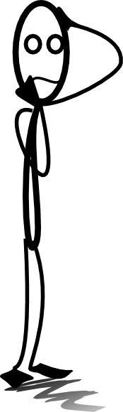 174x580 Confused Stick Figure Collection