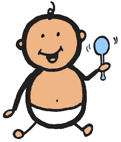 250x293 Full Version Of Stick Figure Baby Holding Rattle Clipart