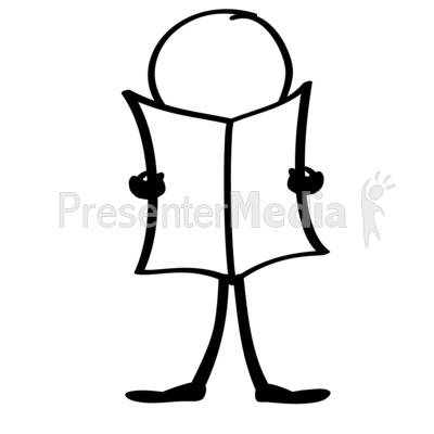 400x400 Line Figure Newspaper