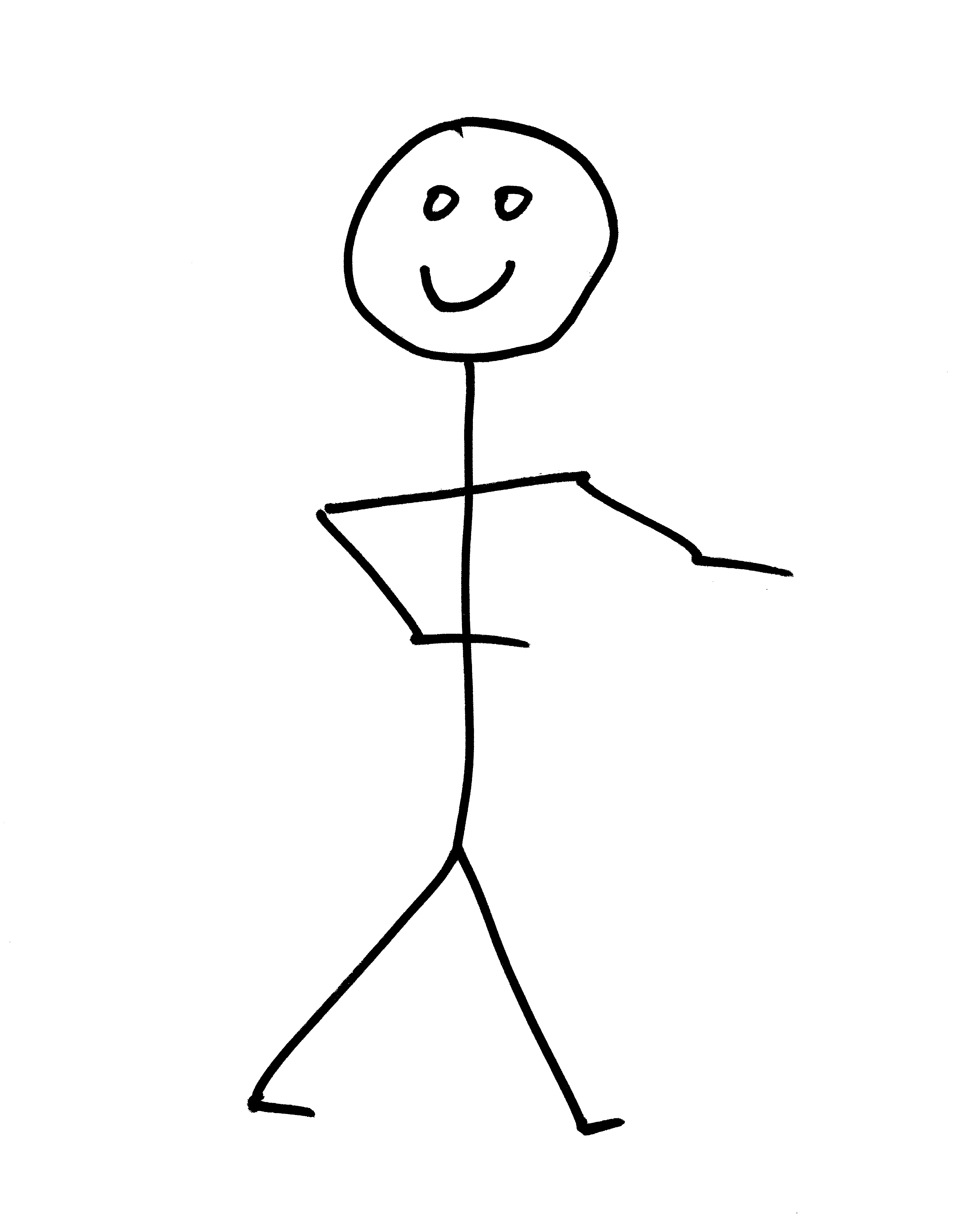 3600x4500 Smiling Stick Figure Person Picture Free Photograph Photos