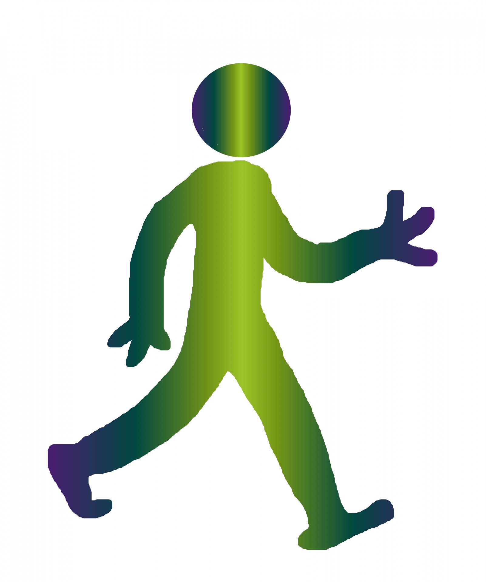 1602x1920 Stick Man Walking Free Stock Photo