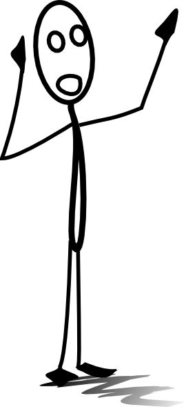 270x589 Calling Stickman Clip Art