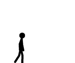 252x212 Walking Stickman Clipart